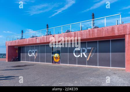 Funchal, Portugal, 13 juin 2021 : musée CR7 dans la ville portugaise de Funchal. Banque D'Images