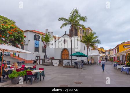 Funchal, Portugal, 12 juin 2021 : Chapelle du Saint-cadavre à Funchal, Madère, Portugal. Banque D'Images