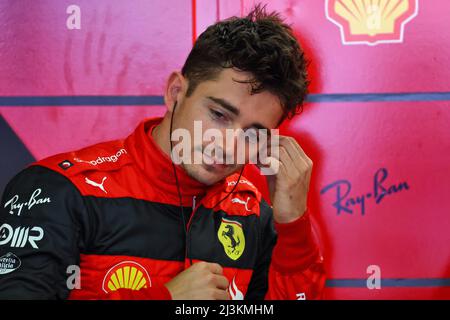 Melbourne, Australie. 09th avril 2022. Charles Leclerc (mon) Ferrari. 09.04.2022. Championnat du monde Formula 1, Rd 3, Grand Prix d'Australie, Albert Park, Melbourne, Australie, journée de qualification. Le crédit photo doit être lu : images XPB/Press Association. Crédit : XPB Images Ltd/Alamy Live News Banque D'Images