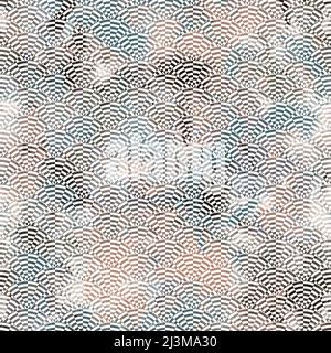 Motif abstrait de surface neutre et blanc sans couture pour un imprimé. Banque D'Images