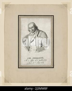 Portrait de Joseph Marie Jacquard (1752-1834), France, 19th siècle. Banque D'Images