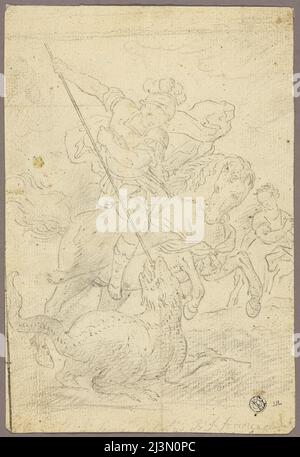 Saint-George et le Dragon, N.D. Banque D'Images