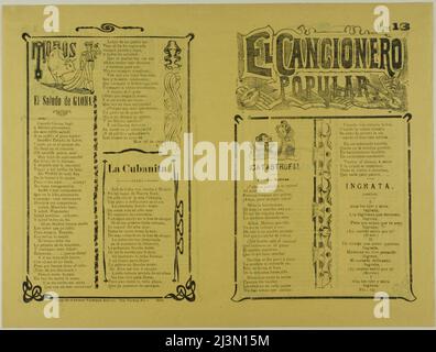 El cancionero populaire, num. 13 (le célèbre Songbook, non 13), n.d. Banque D'Images