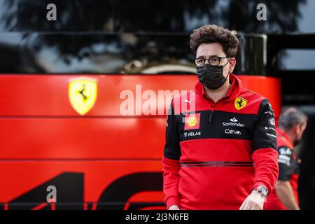 Melbourne, Australie. 8th avril 2022. Mattia Binotto (ITA, Scuderia Ferrari), Grand Prix d'Australie F1 au circuit du Grand Prix de Melbourne le 8 avril 2022 à Melbourne, Australie. (Photo par HIGH TWO) Credit: dpa/Alay Live News Banque D'Images
