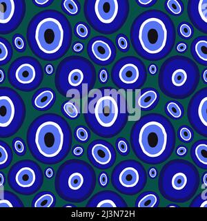 Été sans couture magie mal oeil motif pour les tissus et l'emballage et les cadeaux, cartes et linge et papier d'emballage Banque D'Images