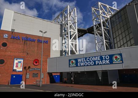 Vue générale d'Ewood Park devant ce championnat Sky Bet de l'après-midi, Blackburn Rovers v Blackpool Banque D'Images