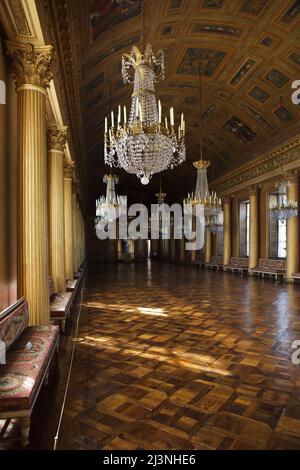 Salle de bal (Galerie de bal) au Château de Compiègne à Compiègne, France. Banque D'Images