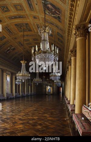 Salle de bal (Galerie de bal) au Château de Compiègne à Compiègne, France. Banque D'Images