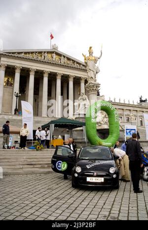 Vienne, Autriche. 28 août 2010. COURSE ZÉRO 2010 : sans émission dans le monde en 80 jours Banque D'Images