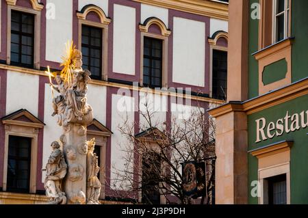 Colonne de la Sainte Trinité à Brno, République tchèque. Banque D'Images