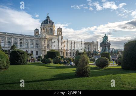 Musée d'histoire de l'art (Musée Kunsthistorisches) à la place Maria Theresa (Maria Theresien Platz) - Vienne, Autriche Banque D'Images