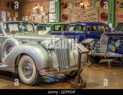 FORT LAUDERDALE, FLORIDE, États-Unis - 30 AOÛT : le fort Lauderdale Antique car Museum expose une collection d'automobiles Packard le 30 août 2014 à fort Banque D'Images