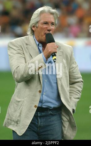 Milan Italie 2005-05-31, San Siro Stadium, Richard Gere,'Partita del Cuore', match de charité entre les chanteurs nationaux et l'équipe d'or pour les enfants Banque D'Images