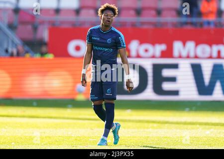 UTRECHT, PAYS-BAS - AVRIL 9: Tijjani Noslin de Fortuna Sittard semble abattu lors du match hollandais entre le FC Utrecht et Fortuna Sittard à Stadion Galgenwaard le 9 avril 2022 à Utrecht, pays-Bas (photo de Joris Verwijst/Orange Pictures) Banque D'Images