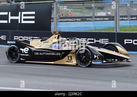 9th avril 2022, Circuito Cittadino dell'EUR, Rome, Italie; FIA Formula E of Roma 4th Round; Antonio Felix Da Costa (por) DS Techeetah Banque D'Images