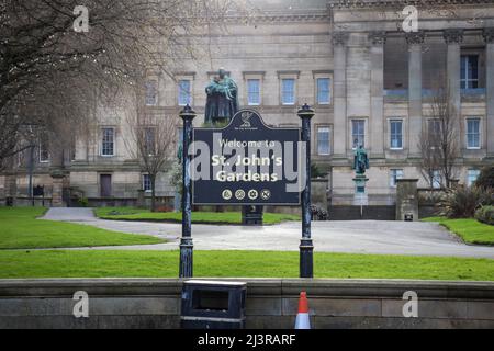 St John's Garden, St George's Hall, Liverpool Banque D'Images