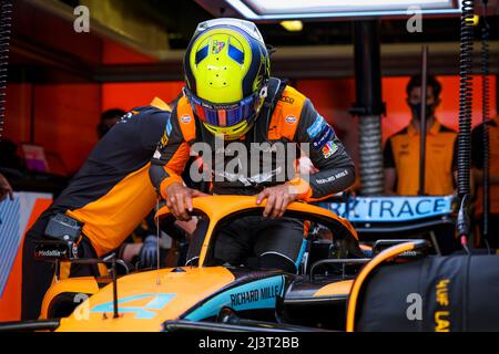 Melbourne, Australie. 9th avril 2022. #4 Lando Norris (GBR, McLaren F1 Team), Grand Prix d'Australie F1 au circuit du Grand Prix de Melbourne le 9 avril 2022 à Melbourne, Australie. (Photo par HIGH TWO) Credit: dpa/Alay Live News Banque D'Images