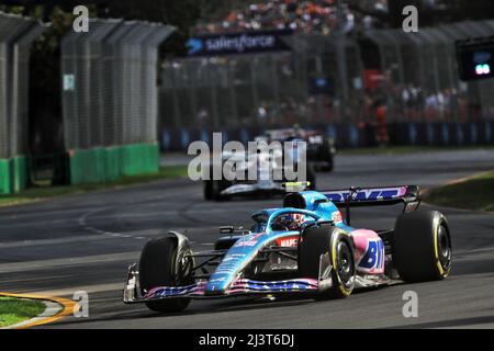 Esteban Ocon (FRA) Alpine F1 équipe A522. Grand Prix d'Australie, dimanche 10th avril 2022. Albert Park, Melbourne, Australie. Banque D'Images