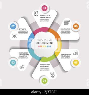 Modèle d'infographie médicale. Icônes de différentes couleurs. Inclure la vénérologie, l'anesthésiologie, l'oncologie, la gynécologie et d'autres. Illustration de Vecteur