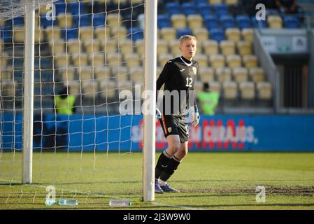 Otto Hindrich (gk) dans le jeu amical Roumanie U20 vs Norvège U 20 , Ilie Oana Stadium , 24.03.2022,Cristi Stavri Banque D'Images