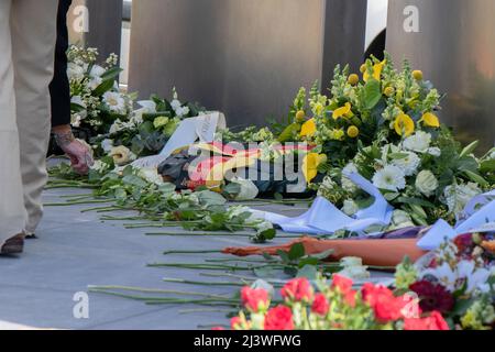 Amsterdam, pays-Bas. 10th avril 2022. Ravensbrück Womens concentration Camp Memorial Day à Amsterdam, pays-Bas. , . Crédit: Robert vant Hoenderdaal/Alay Live News Banque D'Images