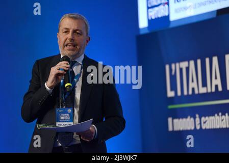 Rome, Italie. 08th avril 2022. Raffaele Nevi, Forza Italie crédit: Agence de photo indépendante/Alamy Live News Banque D'Images