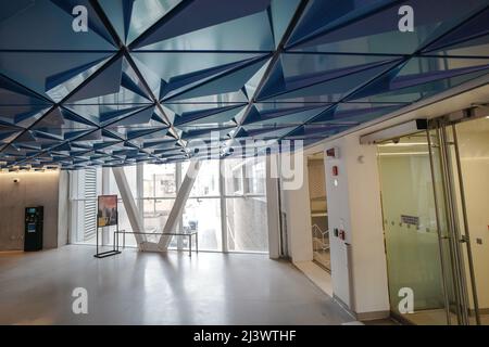 Le Sheldon & Tracy Levy Student Learning Centre (SLC) est une structure emblématique au cœur de Toronto et une porte symbolique de l'Université Ryerson Banque D'Images