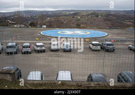 Sant'Angelo dei Lombardi, Avellino, Italie 11/02/2015: Hôpital Criscuoli héliport. ©Andrea Sabbadini Banque D'Images