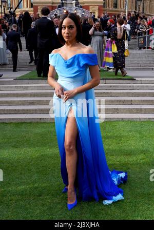 Cush Jumbo assiste aux Laurence Olivier Awards au Royal Albert Hall, Londres. Date de la photo: Dimanche 10 avril 2022. Banque D'Images