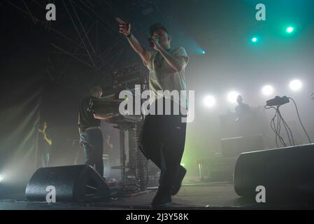 Rome, Italie. 09th avril 2022. Samuel (Umberto Romano) du groupe Subsonica pendant le concert "Microchip Temporale Club Tour" Palalatlantico Rome, Italie 10 mars 2022 (photo de Roberto Bettacchi/Pacific Press) Credit: Pacific Press Media production Corp./Alay Live News Banque D'Images