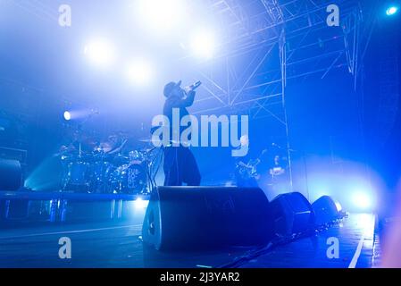 9 avril 2022, Rome, Italie: Groupe Subsonica pendant le concert â€œMicrochip Temporale Club Tourâ€.Palatlantico.Rome, Italie.10 mars 2022 (Credit image: © Roberto Bettacchi/Pacific Press via ZUMA Press Wire) Banque D'Images