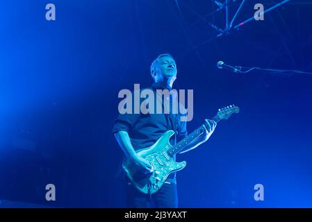 9 avril 2022, Rome, Italie: Max Casacci du groupe Subsonica pendant le concert â€œMicrochip Temporale Club Tourâ€.Palatlantico.Rome, Italie.10 mars 2022 (Credit image: © Roberto Bettacchi/Pacific Press via ZUMA Press Wire) Banque D'Images