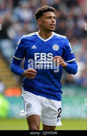 King Power, Leicester, Leicestershire, Royaume-Uni. 10th avril 2022. Premier League football, Leicester City versus Crystal Palace ; James Justin de Leicester City crédit: Action plus Sports/Alay Live News Banque D'Images