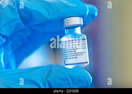 Flacon de vaccin Pfizer Banque D'Images