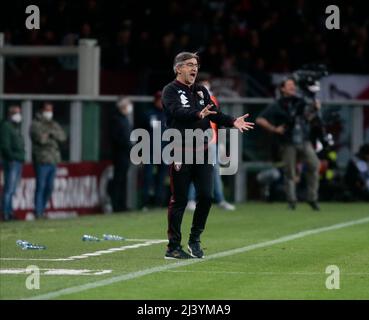 Turin, Italie. 10th avril 2022. Entraîneur Ivan Juric de Torino FC pendant le championnat italien Serie Un match de football entre Torino FC et AC Milan le 10 avril 2022 au Stadio Olimpico Grande Torino à Turin, Italie - photo Nderim Kaceli/DPPI crédit: DPPI Media/Alay Live News Banque D'Images