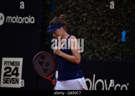 Bogota, Colombie. 10th avril 2022. Bogota, Colombie. 10th avril 2022. Tatjana Maria d'Allemagne lors du match final contre la Laura Pigossi brésilienne au Copa Colsanitas du tournoi WTA à Bogota, Colombie, 10 avril 2022. Tatjana a remporté le tournoi WTA Colsanitas. Photo par: Cristian Bayona/long Visual Press crédit: Long Visual Press/Alay Live News crédit: Long Visual Press/Alay Live News Banque D'Images