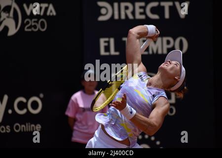 Bogota, Colombie. 10th avril 2022. Bogota, Colombie. 10th avril 2022. Laura Pigossi du Brésil lors du match final contre German Tatjana Maria au Copa Colsanitas du tournoi WTA à Bogota, Colombie, 10 avril 2022. Tatjana a remporté le tournoi WTA Colsanitas. Photo par: Cristian Bayona/long Visual Press crédit: Long Visual Press/Alay Live News crédit: Long Visual Press/Alay Live News Banque D'Images