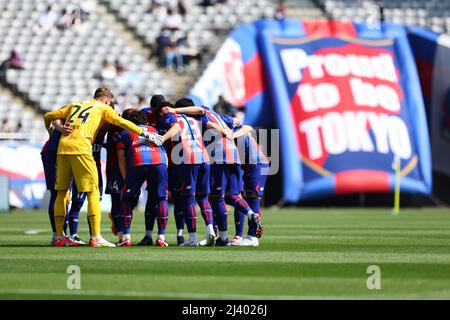Stade Ajinomoto, Tokyo, Japon. 10th avril 2022. FCFC Tokyo team group, 10 AVRIL 2022 - football : 2022 J1 League match entre le FC Tokyo - Urawa Reds au stade Ajinomoto, Tokyo, Japon. Credit: Yohei Osada/AFLO SPORT/Alay Live News Banque D'Images