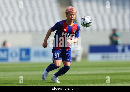 Stade Ajinomoto, Tokyo, Japon. 10th avril 2022. Shuto Abe (FC Tokyo), 10 AVRIL 2022 - football : match de ligue 2022 J1 entre FC Tokyo - Urawa Reds au stade Ajinomoto, Tokyo, Japon. Credit: Yohei Osada/AFLO SPORT/Alay Live News Banque D'Images