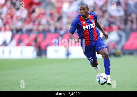 Stade Ajinomoto, Tokyo, Japon. 10th avril 2022. Adailton (FC Tokyo), 10 AVRIL 2022 - football : 2022 J1 match de ligue entre FC Tokyo - Urawa Reds au stade Ajinomoto, Tokyo, Japon. Credit: Yohei Osada/AFLO SPORT/Alay Live News Banque D'Images