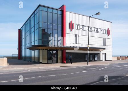 Construction du nouveau Regent Cinema sur le front de mer à Redcar terminée et en attente de début d'utilisation Banque D'Images