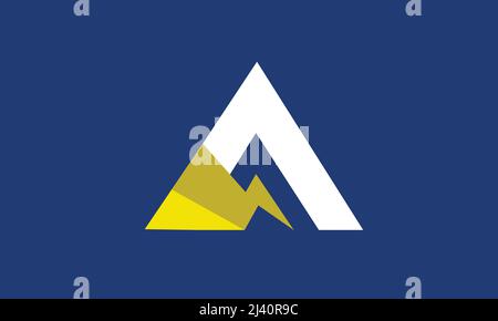 Lettres de l'alphabet initiales Monogram logo Une PUISSANCE, PUISSANCE Un LOGO Illustration de Vecteur