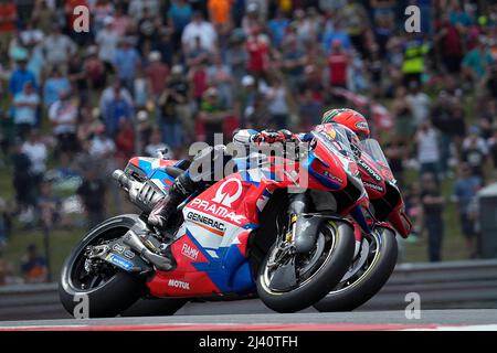 Austin, États-Unis. 10th avril 2022. Courses de MotoGP Red Bull Grand Prix de Las Americas au circuit Las Americas, Austin, Texas, 10 avril 2022 en photo: Carreras del Gran Premio de Las Americas en el Circuito de Las Americas, Austin, Texas. 10 de Abril de 2022 POOL/ MotoGP.com/Cordon les images de presse seront à usage éditorial uniquement. Crédit obligatoire: © motogp.com crédit: CORMON PRESSE/Alay Live News Banque D'Images