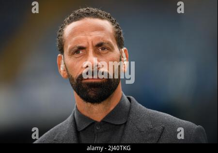 8 Mars 2022 - Rio Ferdinand - football TV pundit TV commentateur et pundit Rio Ferdinand tout en travaillant pour BT Sport Picture Credit : © Mark pain Banque D'Images