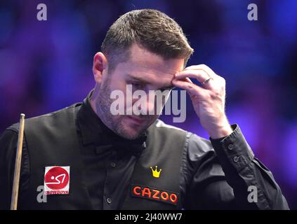 Photo du dossier datée du 14-01-2022 de Mark Selby. Il va être intéressant de voir comment Mark Selby revient de ses difficultés de santé mentale. Date de publication : lundi 11 avril 2022. Banque D'Images