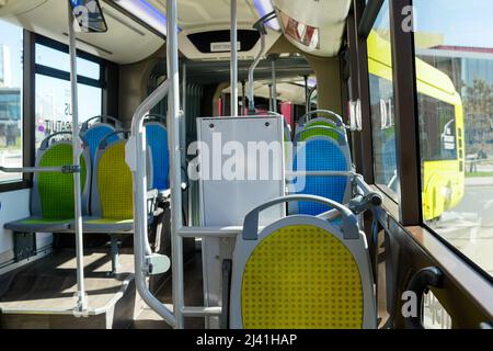 Transports en commun de Dunkerque, Malo-les-bains, Nord, hauts-de-France, France Banque D'Images