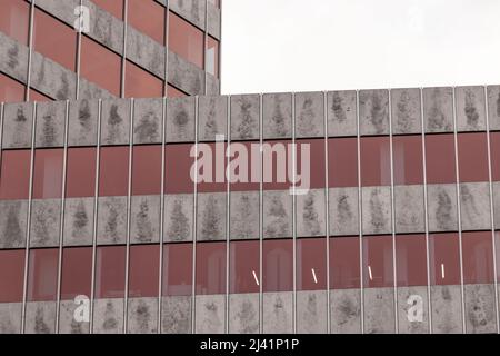 détail d'un gratte-ciel dans la ville de bilbao Banque D'Images