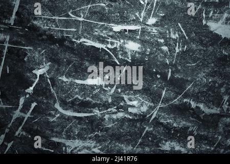 Arrière-plan de surface sombre usé avec texture de peinture pelée de grunge Banque D'Images