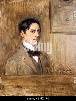 Jean-Louis Forain (1852-1931), autoportrait du peintre et graveur impressionniste français, peinture 1898 Banque D'Images