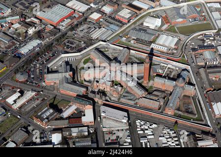 Vue aérienne de la prison de Manchester, HMP Manchester, anciennement connue sous le nom de Strangways Banque D'Images